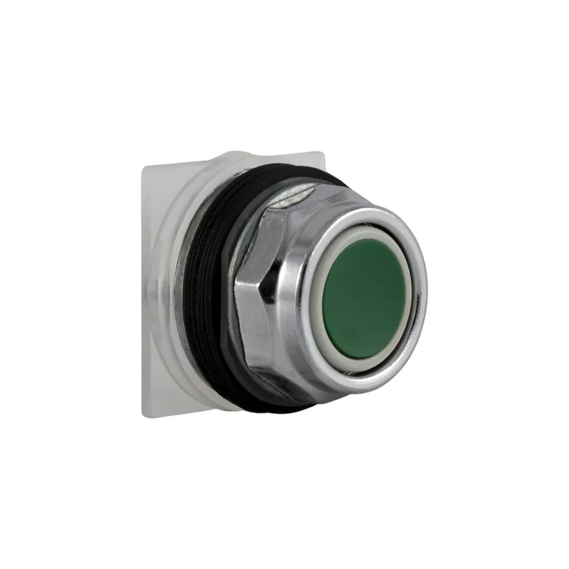 Schneider Electric 9001KR1G Square D 30 mm Green Body Metal Bezel Momentary Full Guarded Non-Illuminated Push Button Operator