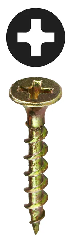 L.H. Dottie WRT61 Bugle Head Wood Rocket Drywall Screw #6 x 1 Inch Yellow Zinc