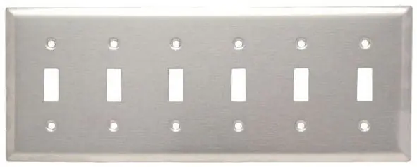 Pass & Seymour SS6 Wall Plate - Standard Finish (Single Unit) Replacement MPN
