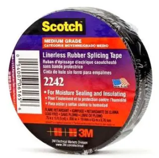 3M 2242-1-1/2X15FT Linerless Electrical Rubber Tape 1-1/2 X 15 Ft