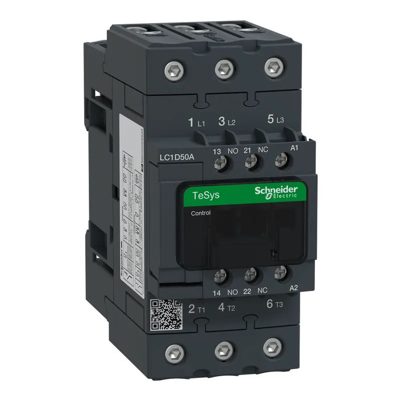 Schneider Electric LC1D50AB7 24 VAC 50 Amp 3-Pole Non-Reversing Contactor