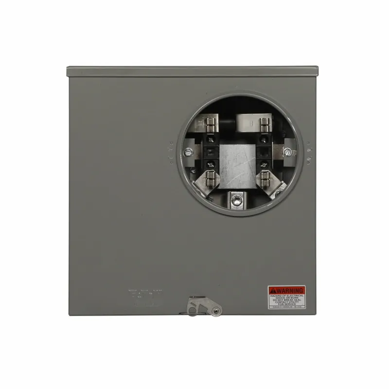 Eaton URTRS223ACH Single Position Meter Socket 200 Amp 1 Phase Ringed 4 Jaw UG 600V 3 Wire