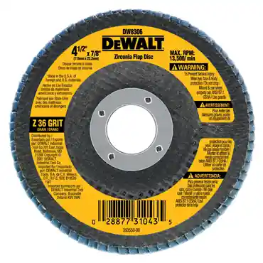 DeWalt DW8312 High Performance Type 29 Flap Discs