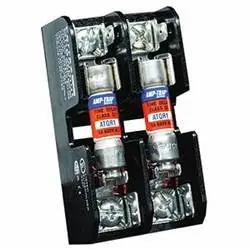 Mersen 30312 Open Style Fuse Block, 30A, 600 VAC/VDC, 2 Poles