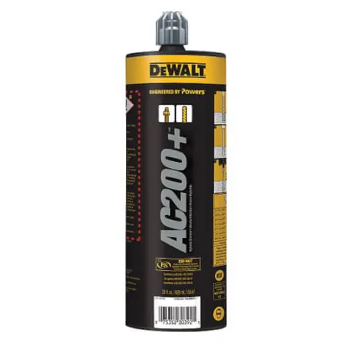 Dewalt PFC1271050 9.5 Fl. Oz. AC200+ Adhesive Anchoring System Box of 12