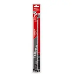 Milwaukee 48-00-5503 12 in. 7 TPI The Torch Carbide Teeth Metal Cutting SAWZALL Blade 5PK