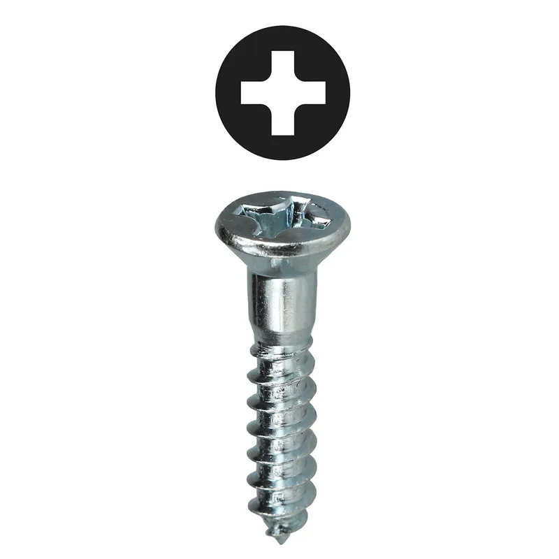 LH Dottie PHFW102 Flat Head Wood Screw, Steel Material, #10 x 2 Inch, Zinc Plated Finish