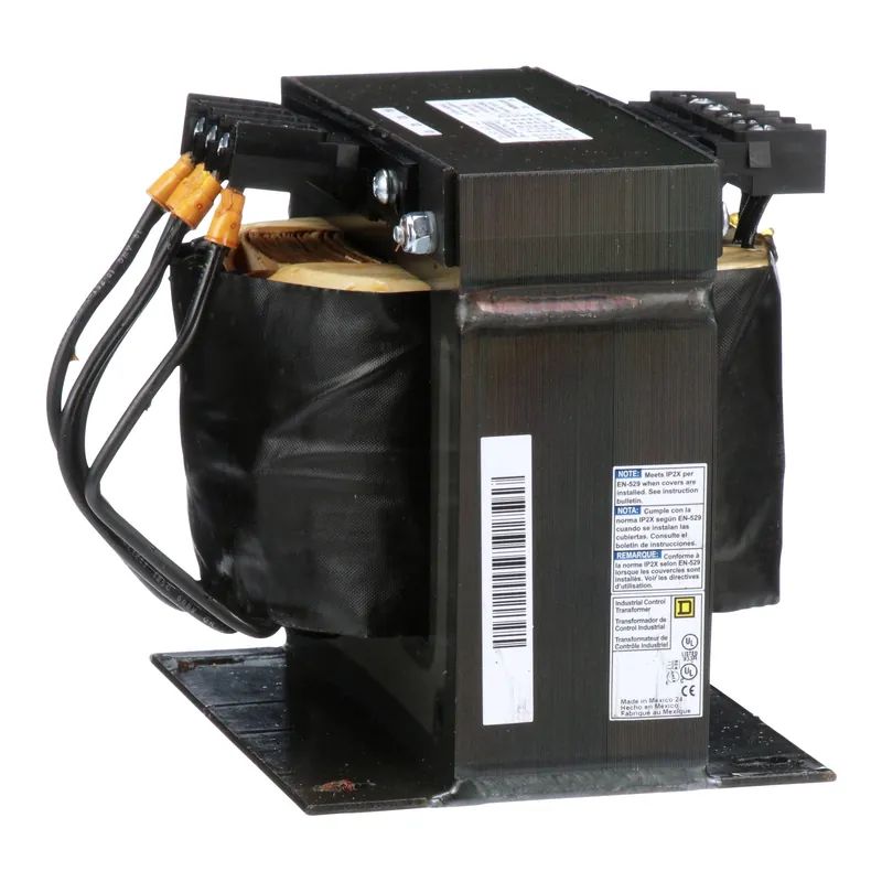 Square D 9070T1000D50 Transformer Type T Industrial Control 1000VA 1 Phase 240/416/480/600V Primary 99/120/130V Secondary 115C Rise