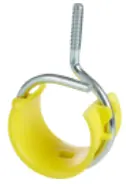 Minerallac 654RS 4 Inch Diameter Zinc Plated Steel Beam Clamp Bridle Ring with Saddle