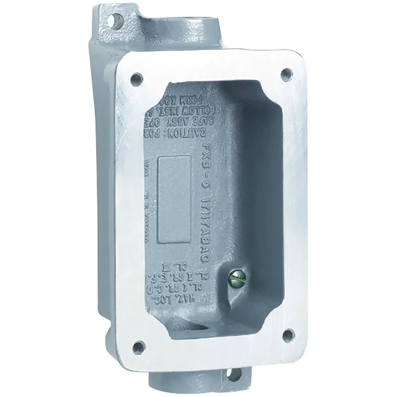 Killark FXB-5 FXB Series Aluminum Feed-Thru Single-Gang Splice Box - Factory Sealed- Hub Size