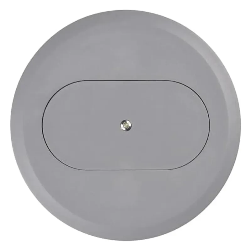 CARLON E97DSS Cover for Round Floor Box, Diameter 5.69 Inches, Color Slate, Non-Metallic, For Use with Duplex Devices