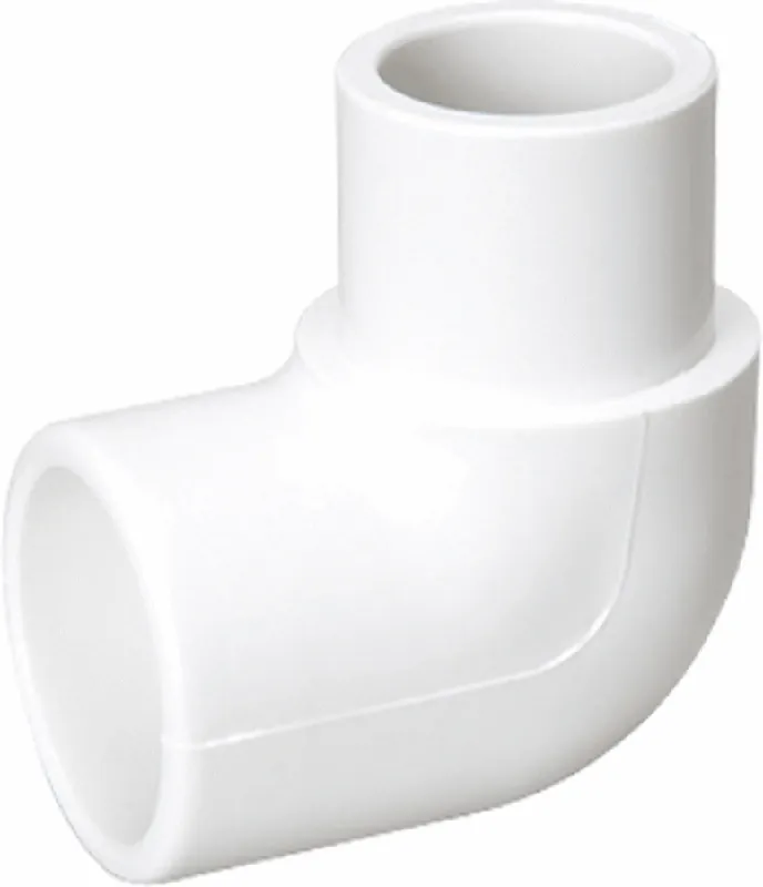 Mueller 409-012 PVC 90 Degree Elbow, 1-1/4 Spgt x Soc Street Schedule 40