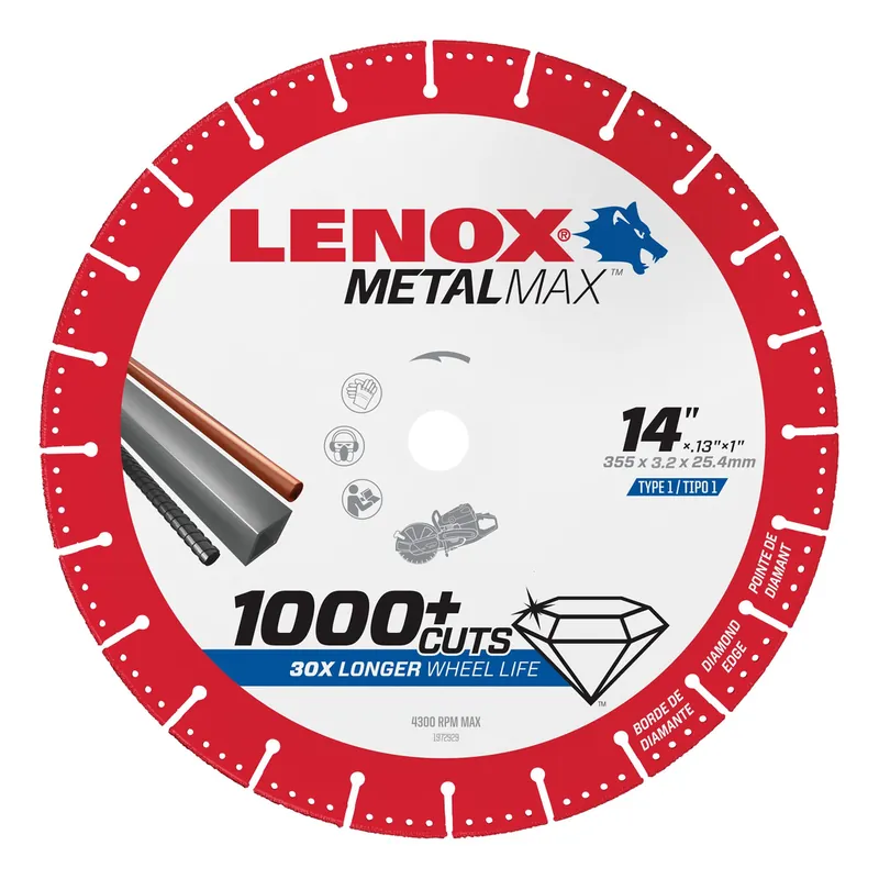 Lenox 1972932 Diam Cut-Off Wheel 14 X 1