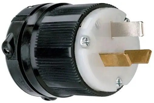 Pass & Seymour 9977 Straight Blade Plug 20A 125/250V 3P 3W Male Plug Nema 10-20P
