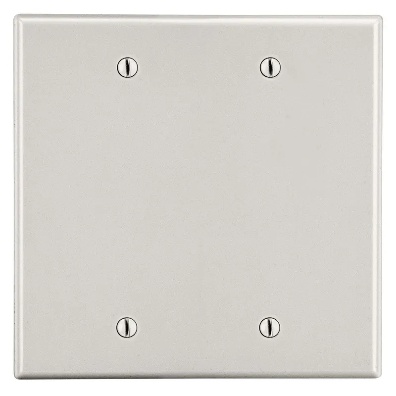 Hubbell Wiring Device-Kellems P23LA Non-Metallic Standard Wallplate 2 Gang 4.63 in L x 4.69 in W