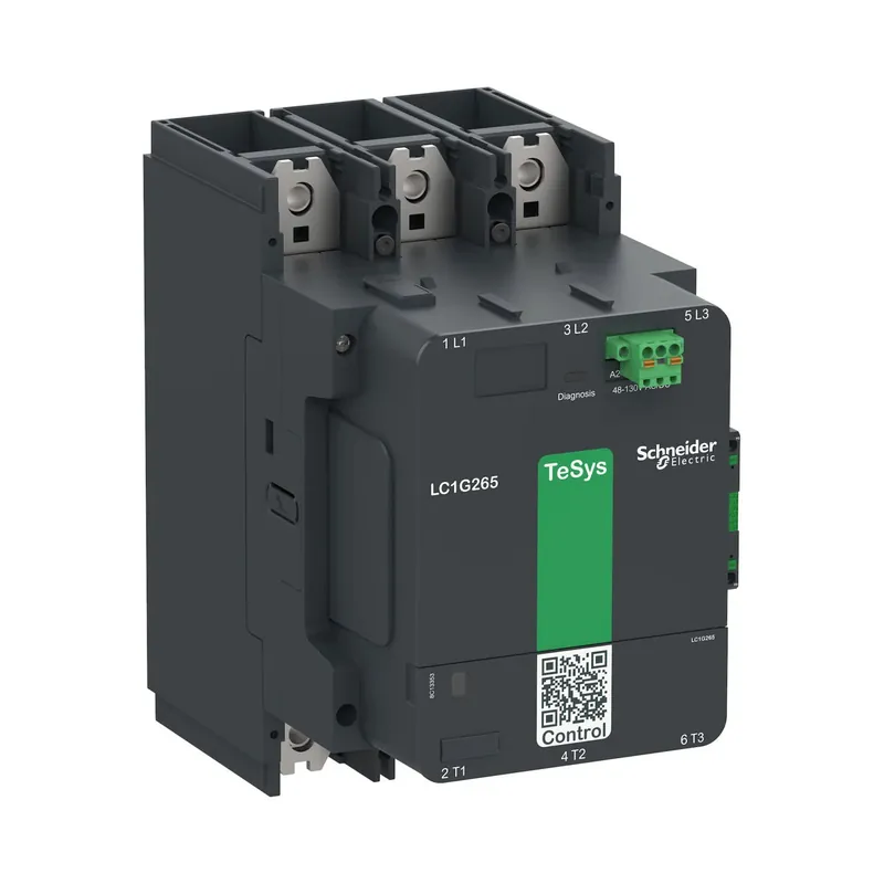 Schneider Electric LC1G330EHEN Contactor, High Power, TeSys Giga, Standard Version, 3 Pole/NO, AC-3 <=440V 330A, 48-130VAC/DC Coil