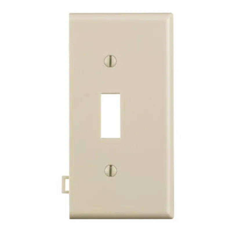 Leviton PSE1-T Sectional Thermoplastic Nylon Device Mount End Panel 1-Gang Toggle Device Switch Wallplate Light Almond