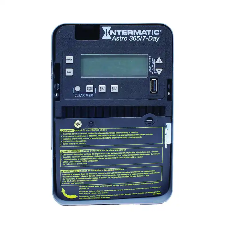 Intermatic ET2825C NEMA 1 Steel Case 7-Day 120 to 277 VAC 60 Hz 30 Amp DPST Astronomic Electronic Control