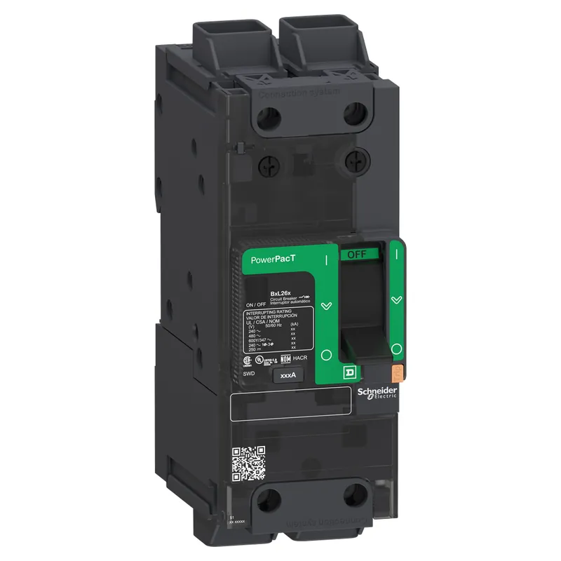 Schneider Electric BDL26060 Circuit Breaker PowerPacT B 60A 2 Pole 600Y/347VAC 14kA