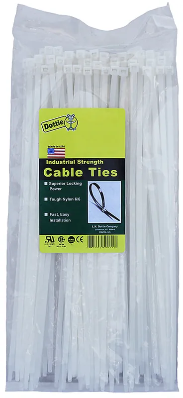 LH Dottie DT5 Standard Duty Cable Ties 40 lb (0.14 in Width, 5.54 in Length)