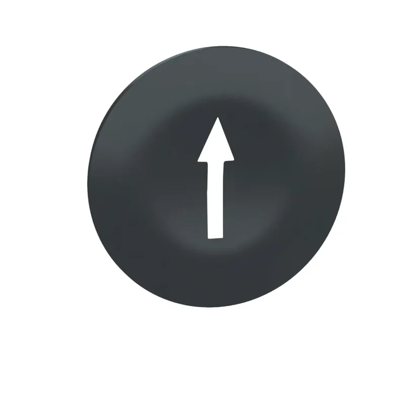Schneider Electric ZBA7235 Cap for multiple-headed push button, Harmony XB4, wireless, plastic, black, marked with right arrow