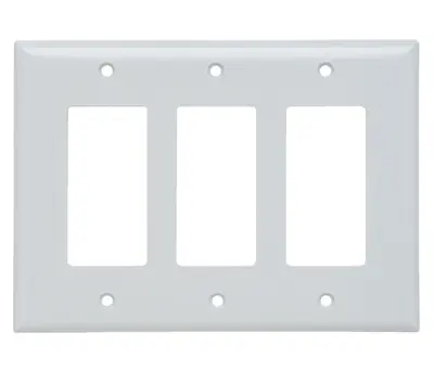 Pass & Seymour SPJ263W 3Gang Wall Plate Junior Jumbo White