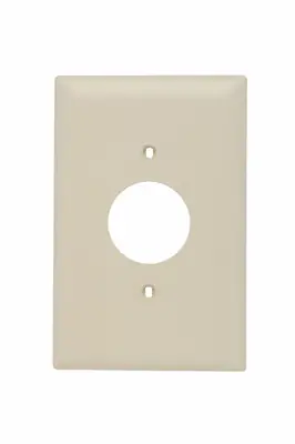 Legrand TPJ7-I Pass & Seymour Jumbo Wall Plate 1 Gang Single Receptacle Ivory