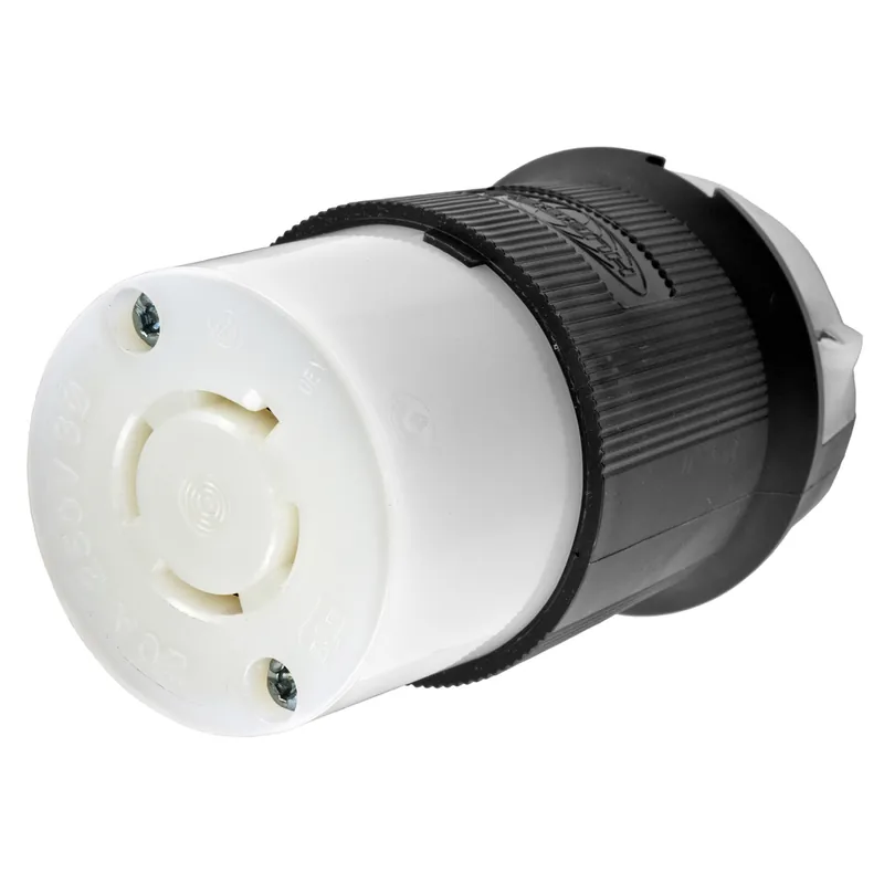 Hubbell Wiring Device-Kellems HBL2423 20A 3Ph 250V AC Twist-Lock INSULGRIP Black Nylon Connector Body
