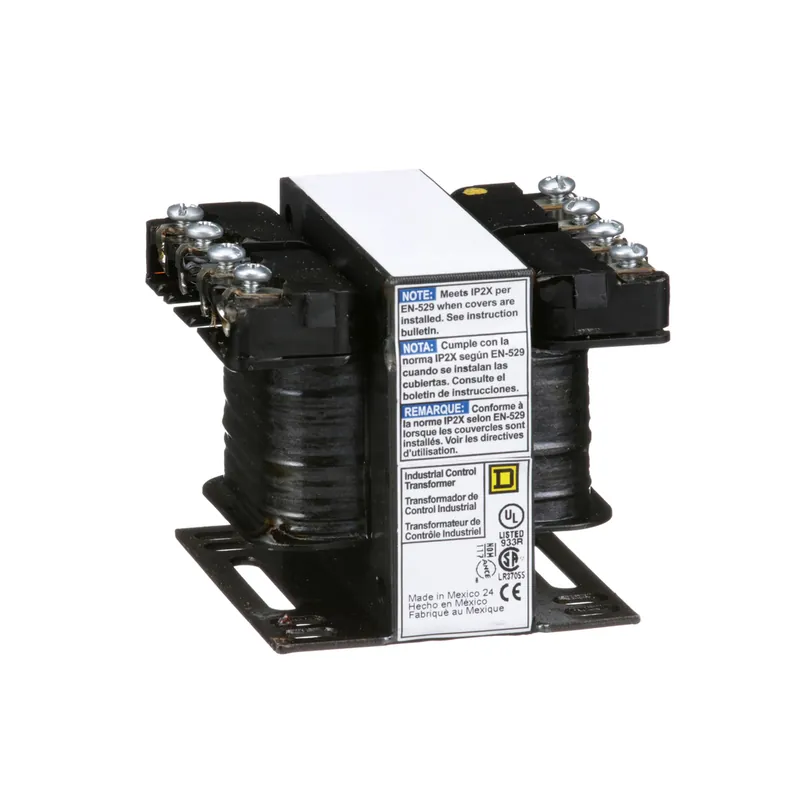 Square D 9070T25D1 25 VA 240 x 480 VAC Primary 120 VAC Secondary 1-Phase Control Transformer