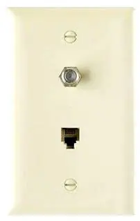 Pass & Seymour TPTELTV Communication Device Wall Plate