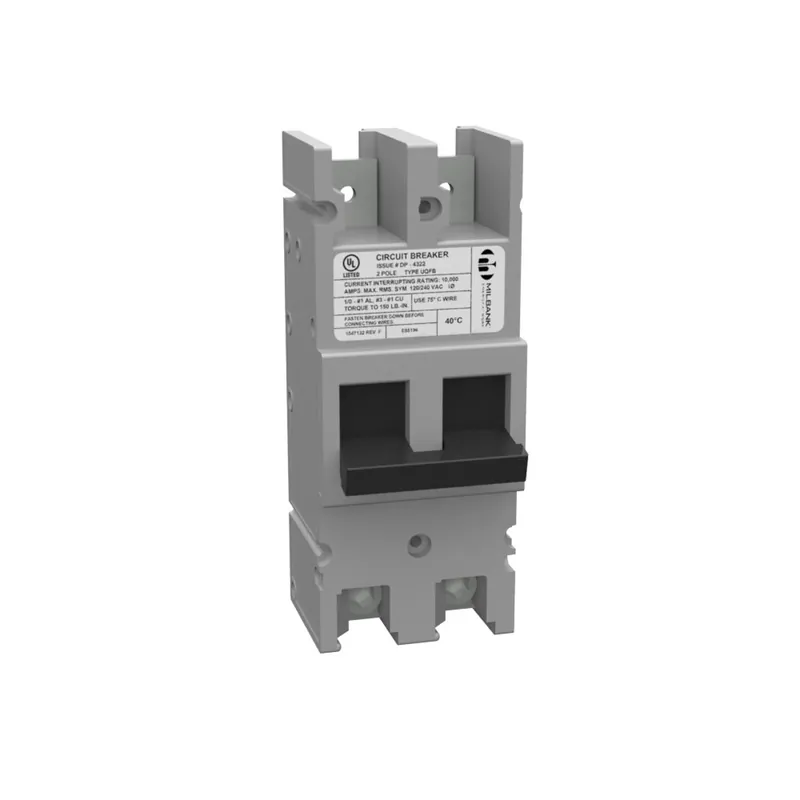 Milbank UQFB-100-X1 100 AMP 2 POLE 240 VOLT BOLT-ON 10K AIC THREAD TANG LINE SIDE