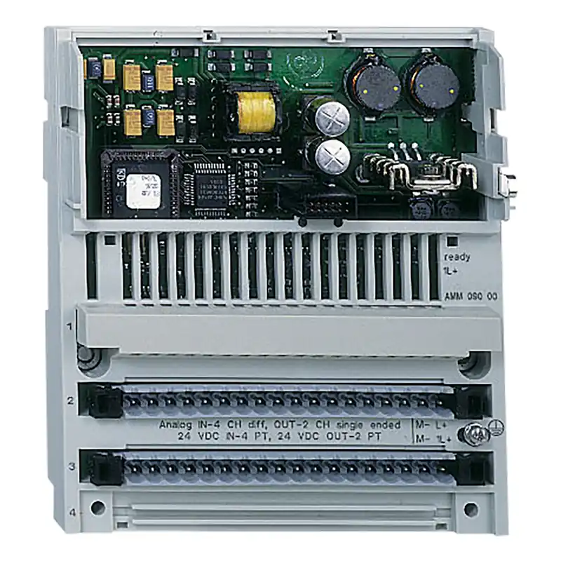 Schneider Electric 170AMM09000 Square D 24 VDC 200 mA 8-Input 4-Output Discrete and Analog I/O Base