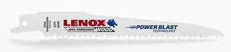 Lenox 20570636RP Bi-Metal Reciprocating Saw Blade 6 Inch 6 TPI