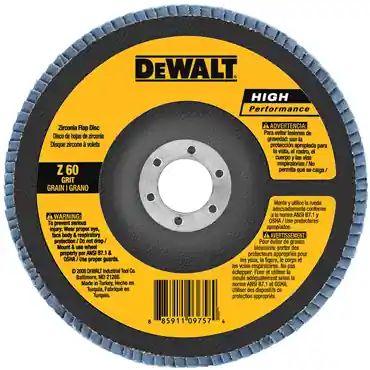 DeWalt DW8353 High Performance Type 27 Flap Discs 80 Grit 4-1/2 in Diameter