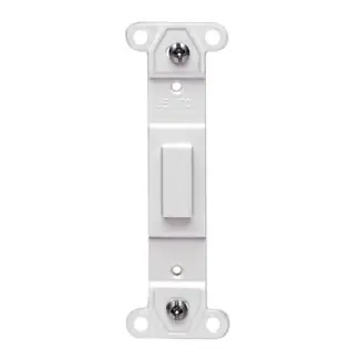 Leviton 80700-GY Gray Nylon No Hole Blank Toggle Wallplate Adapter
