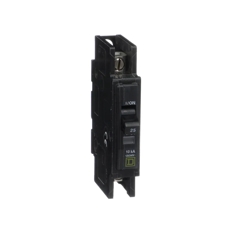 Square D QOU125 1-Pole 20 Amp 120/240 Volt Thermal Magnetic/Common Trip Miniature Circuit Breaker