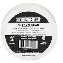 Panduit ST17-075-66WH StrongHold General Purpose Electrical Tape 66 FT