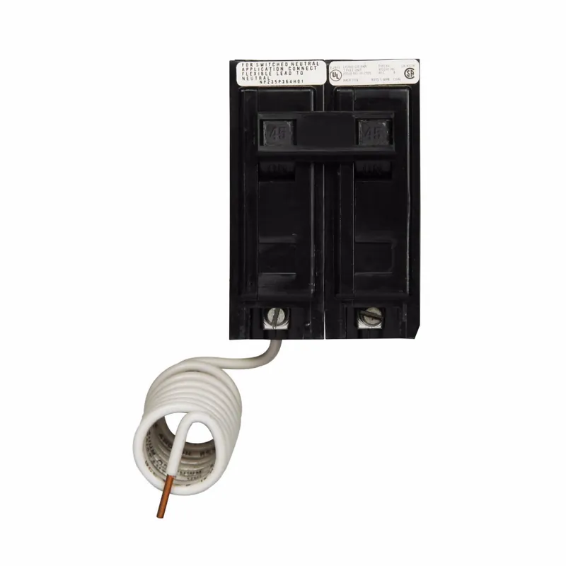 Eaton BAB2045 Quicklag Industrial Thermal Magnetic Circuit Breaker 45 Amp 2 Pole 120/240V