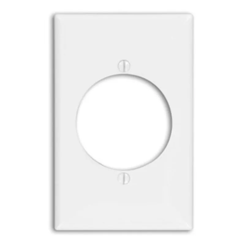 Leviton 80728-W 1-Gang Flush Mount Device Receptacle Wallplate White