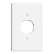 Leviton 80504-T 1-Gang Single 1.406-Inch Hole Device Receptacle Wallplate Midway Size Light Almond