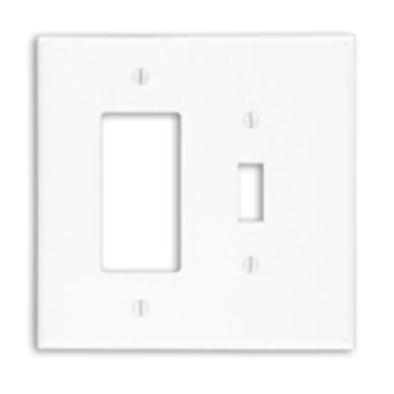 Leviton 88605 2-Gang 1-Toggle Decora/GFCI Device Combination Wallplate Oversized