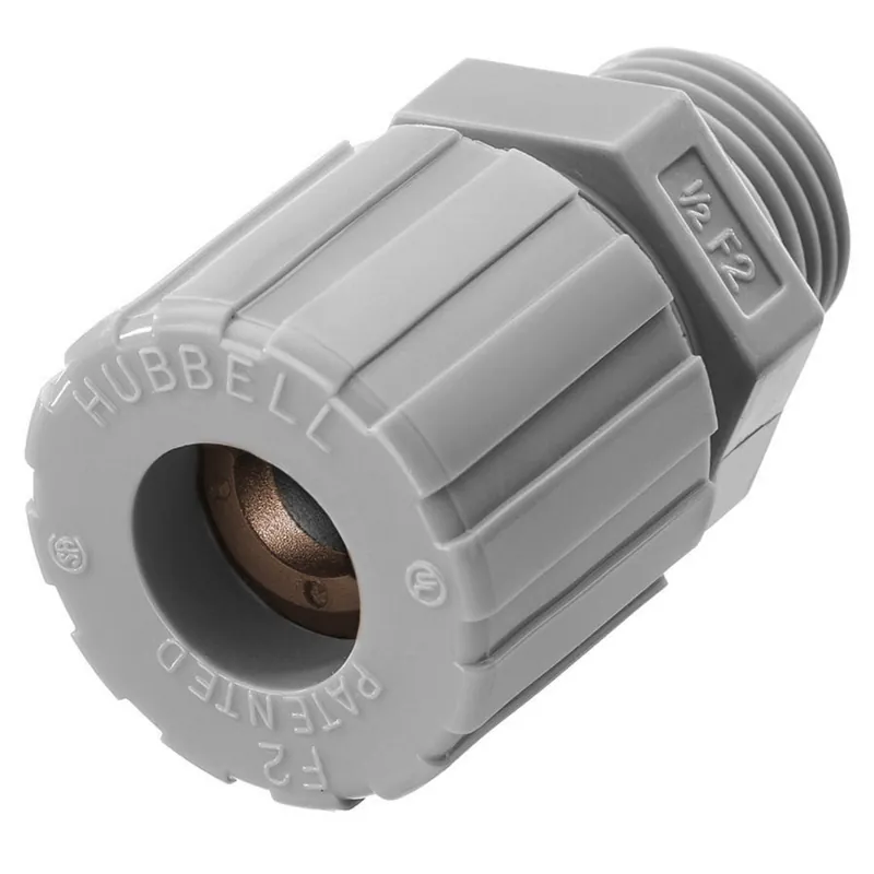Hubbell Wiring Device-Kellems SHC1036CR Straight Male Cord Connector - Nylon