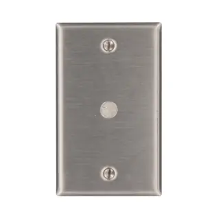 Leviton 84061-40 1G SS Metal Wallplate Standard