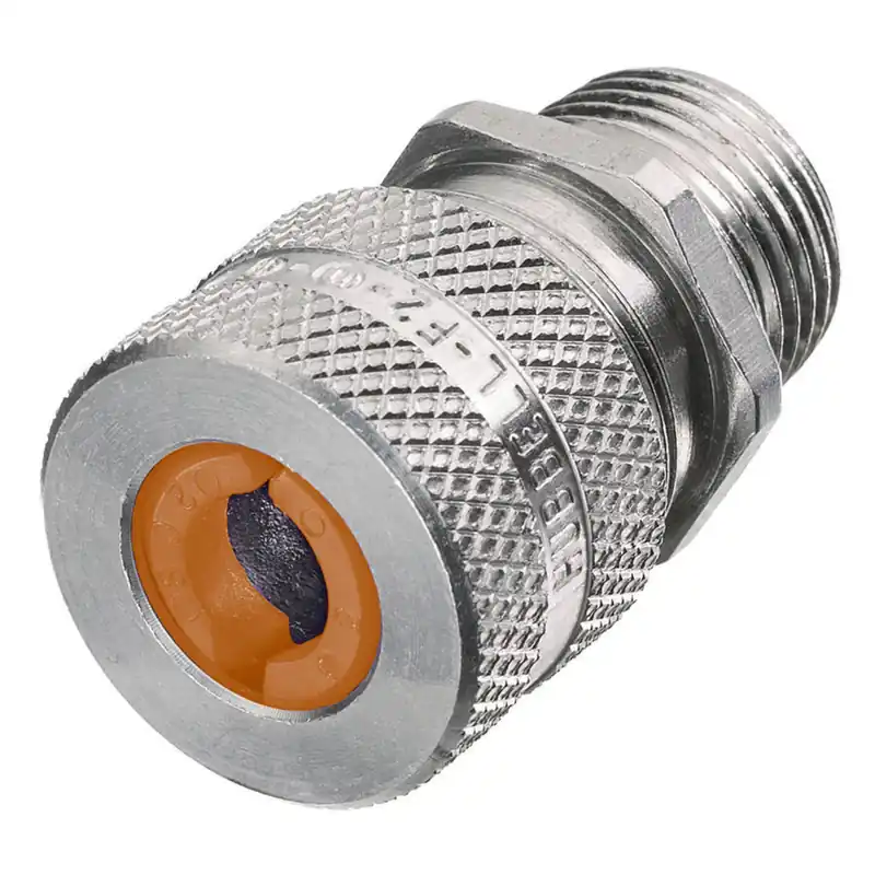 Hubbell Wiring Device-Kellems SHC1020 1/2 x .13-.19 Straight Male Cord Connector - Aluminum