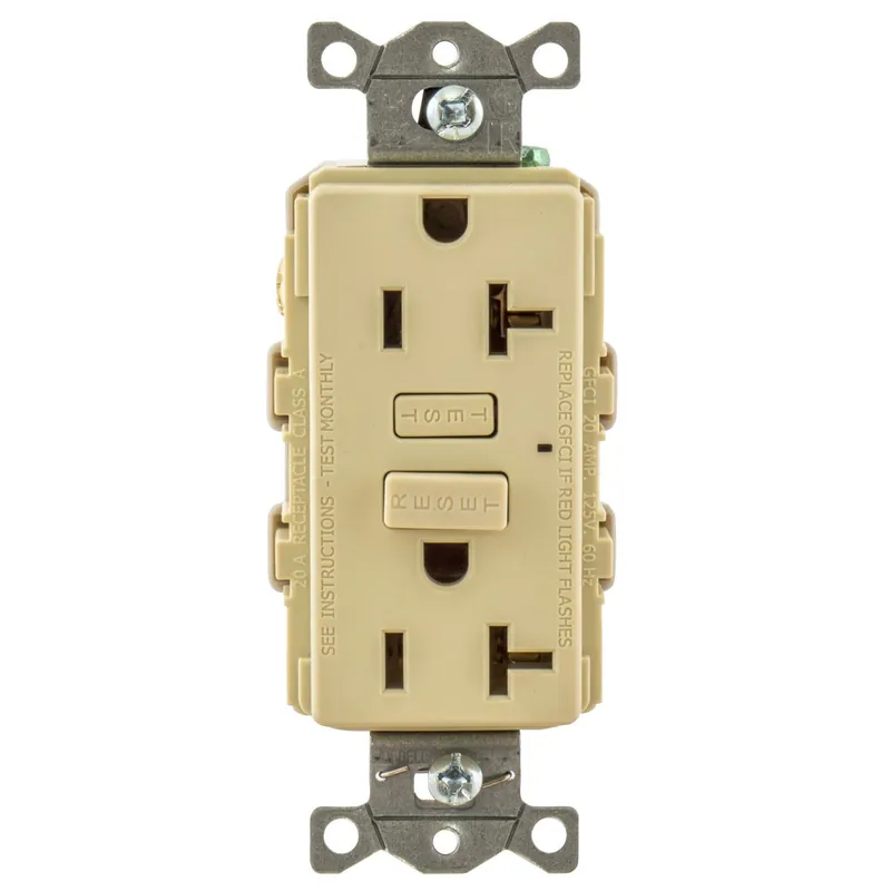 Hubbell Wiring GF20I Gfci Receptacle 20A Standard Replacement MPN