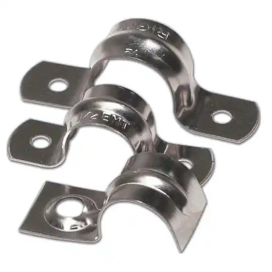 Steel City TS-104 1-1/4 EMT One-Hole Snap Strap - Steel/Zinc Plated