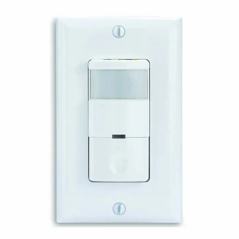 Intermatic IOS-DSR-WH Commercial Grade Self-Adaptive In-Wall PIR Occupancy/Vacancy Sensor, No Neutral Required, White