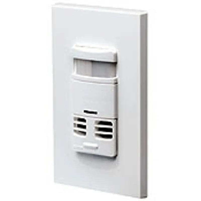 Leviton OSSMT-MDG Ultrasonic/Infrared, Dual-Relay Multi-Technology Wall Switch Sensor, 2400 sq-ft Major & 400 sq-ft Minor Motion Coverage