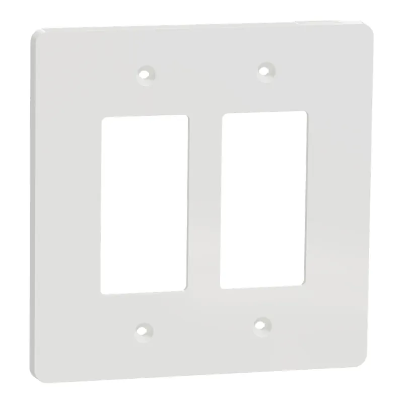 Square D SQWS141002WH Cover Frame, X Series, Power: 2-gang, Replacement MPN: SQWS141002WH