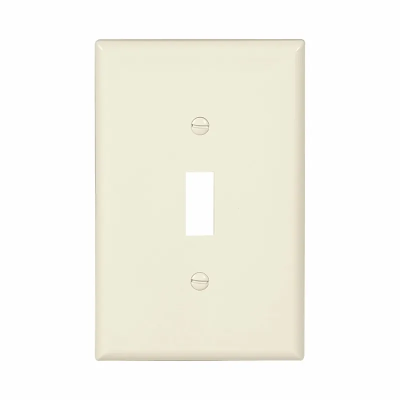 Eaton PJ1LA 1-Gang Light Almond Polycarbonate Medium Toggle Switch Wallplate